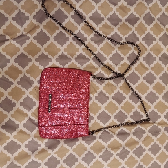 NWOT Sparkly glitter Pink Barbie BCBG purse - Picture 6 of 6
